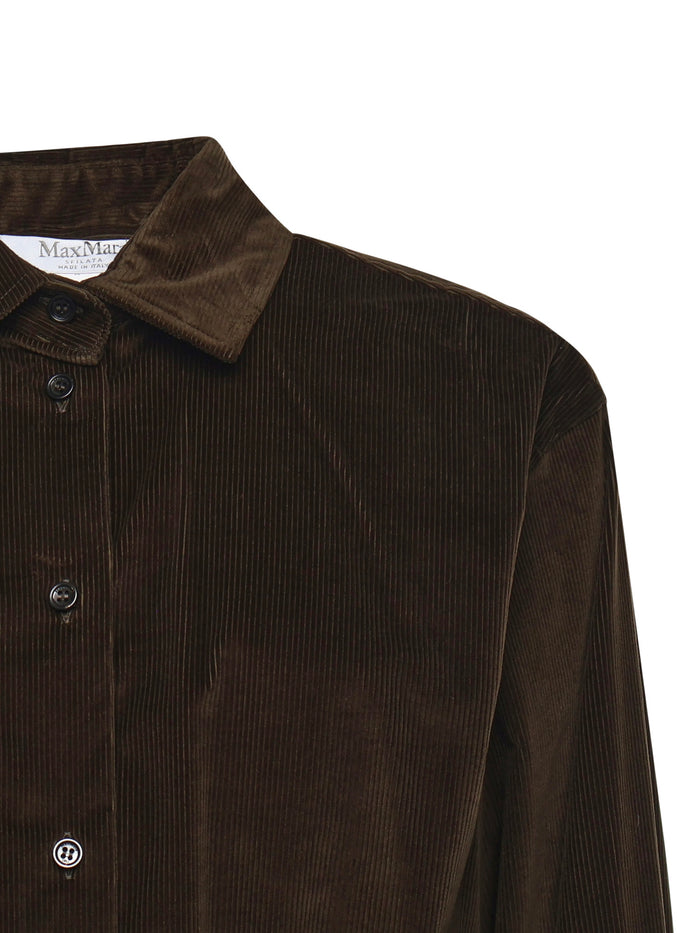 Max Mara Top Moss Green Cotton