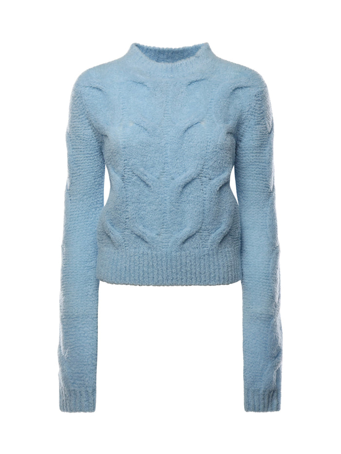 Sportmax Sweaters Blue Wool