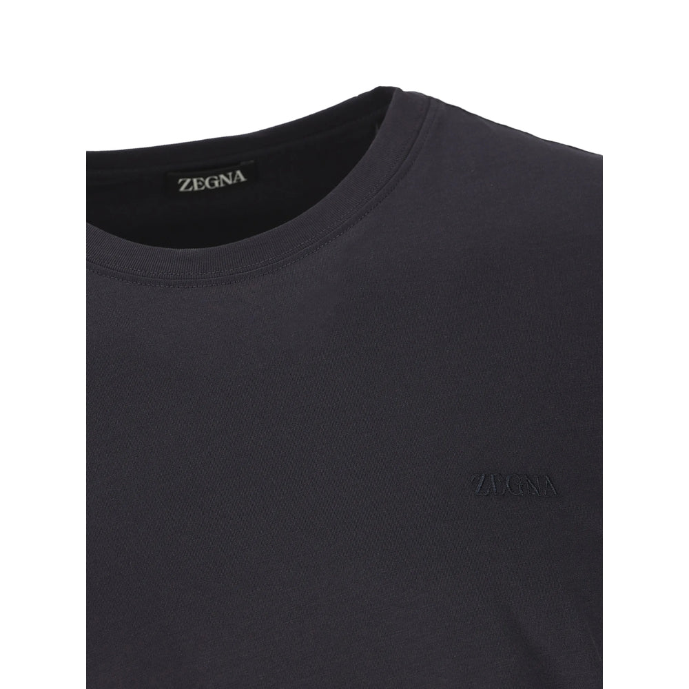 T-Shirt Zegna Blue Cotton: 100. T-shirts