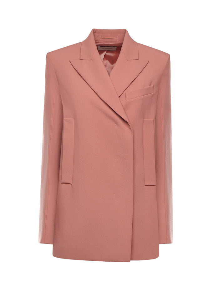 SportMax Jackets Pink Virgin Wool