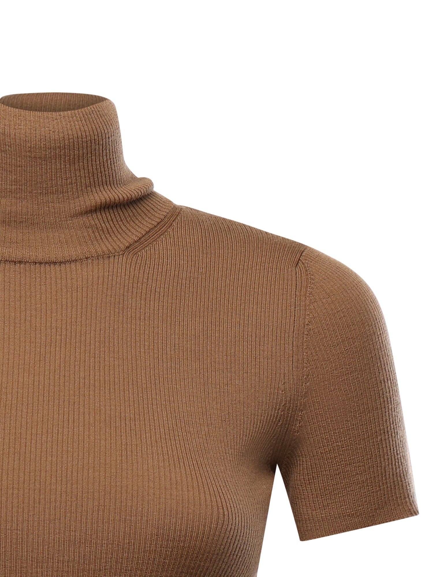 Max Mara Sweaters Brown Virgin Wool