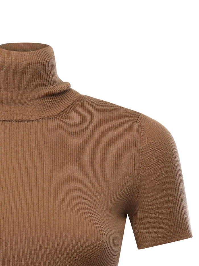 Max Mara Sweaters Brown Virgin Wool
