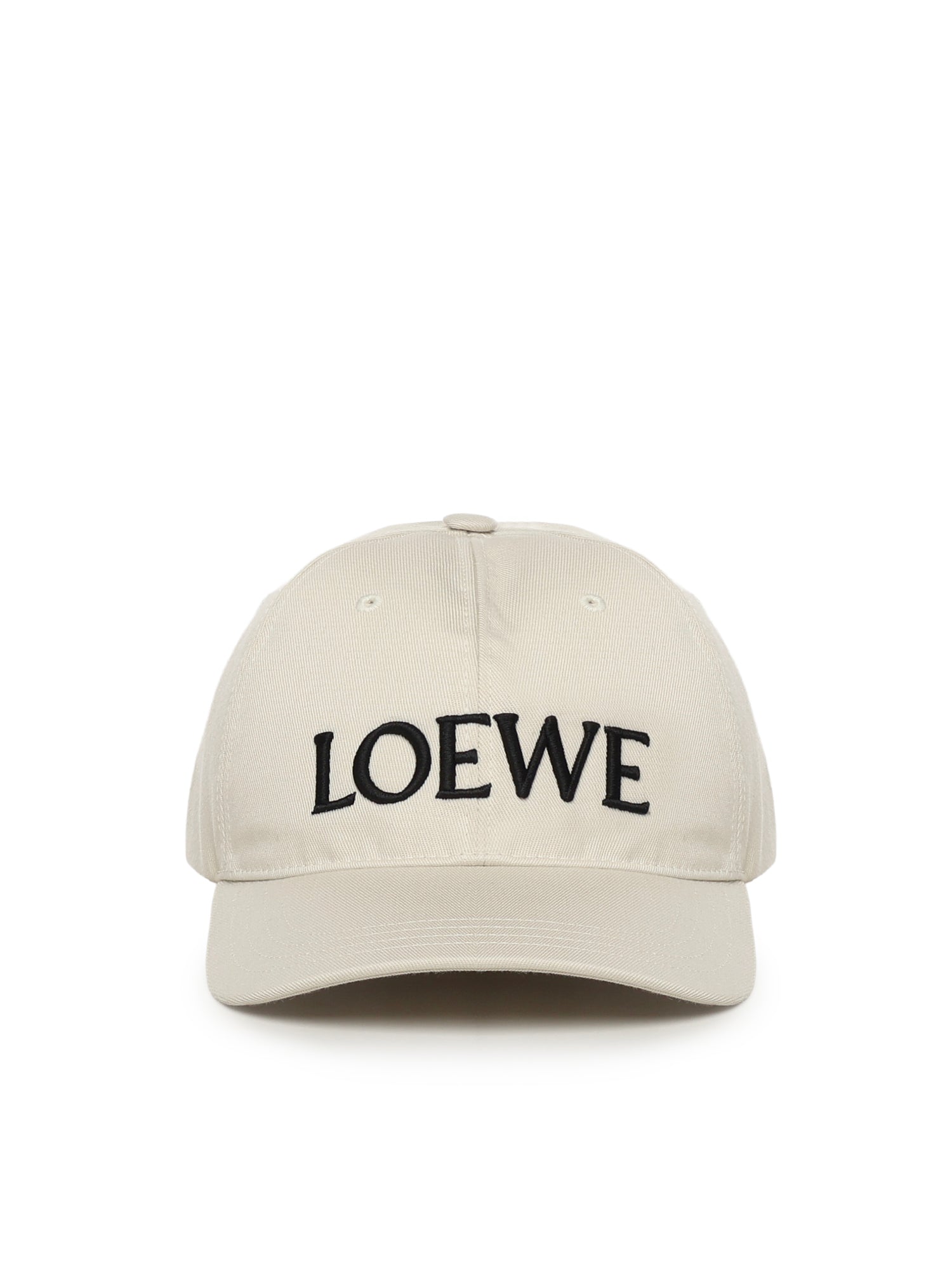 Loewe Hats Soft White/black Cotton