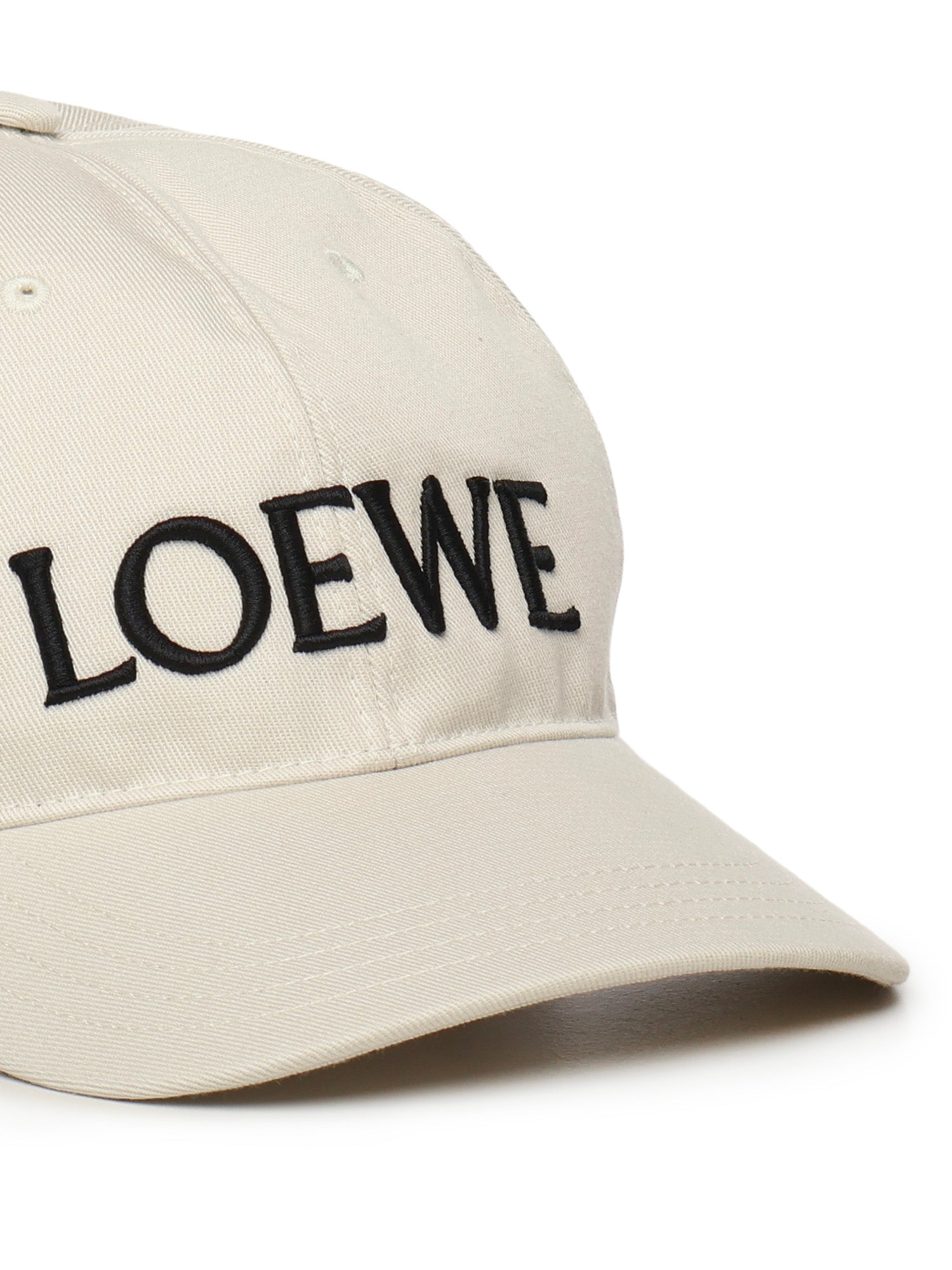 Loewe Hats Soft White/black Cotton