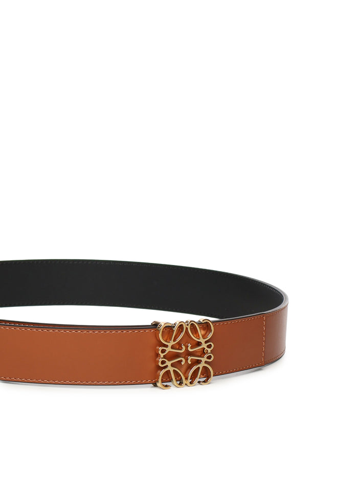 Loewe Belts Tan/black/gold Calfskin