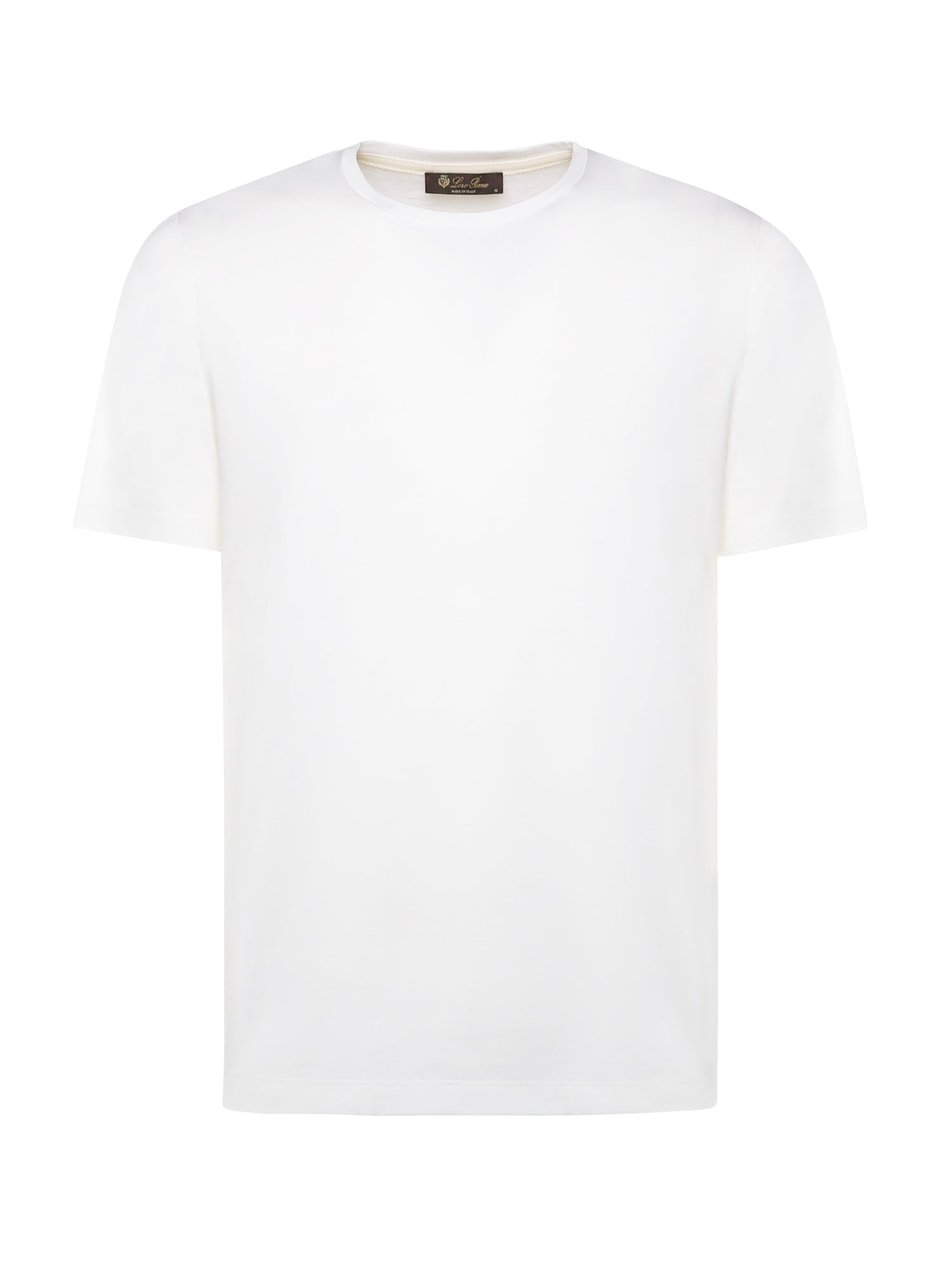 Loro Piana T-shirts and Polos Optical White Silk Cotton