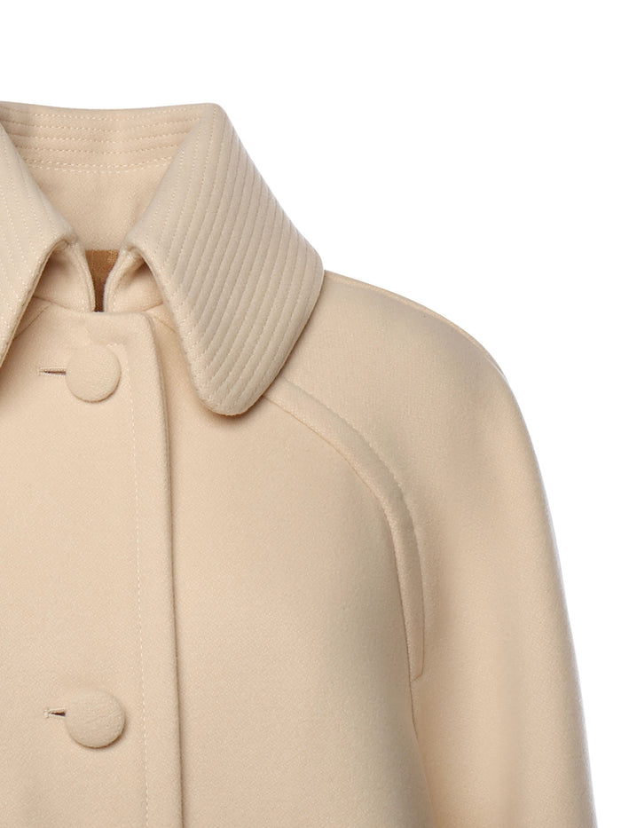 Valentino Garavani Coats Beige Virgin Wool