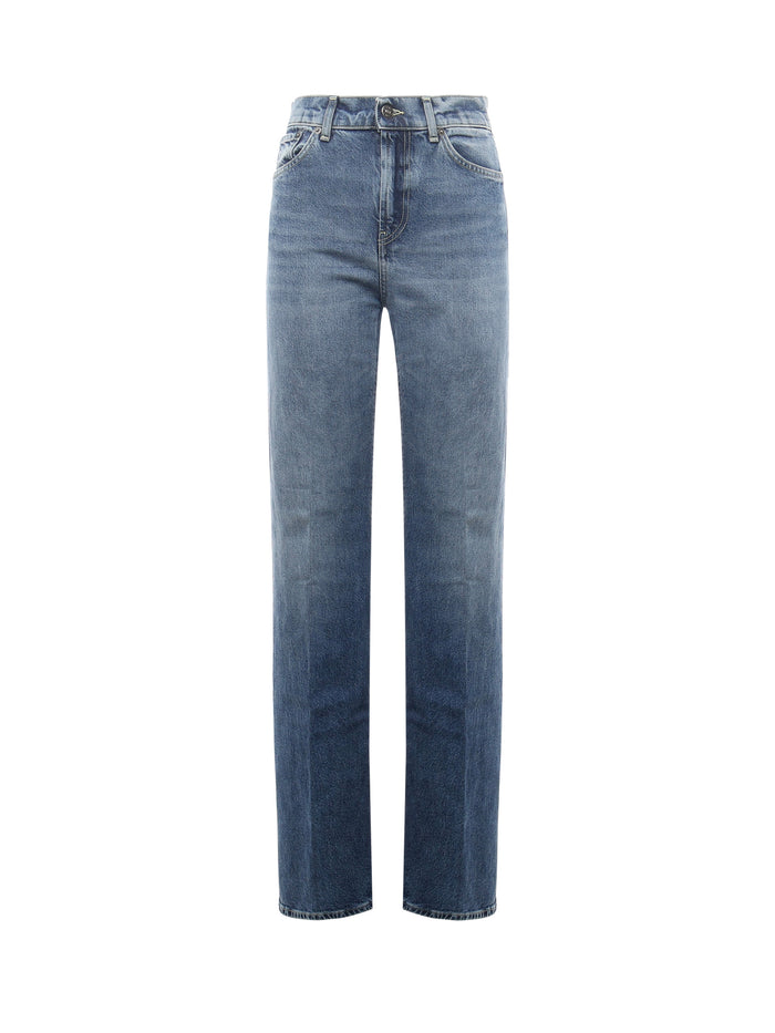 Dondup Jeans Blue Cotton Lyocell Elastane