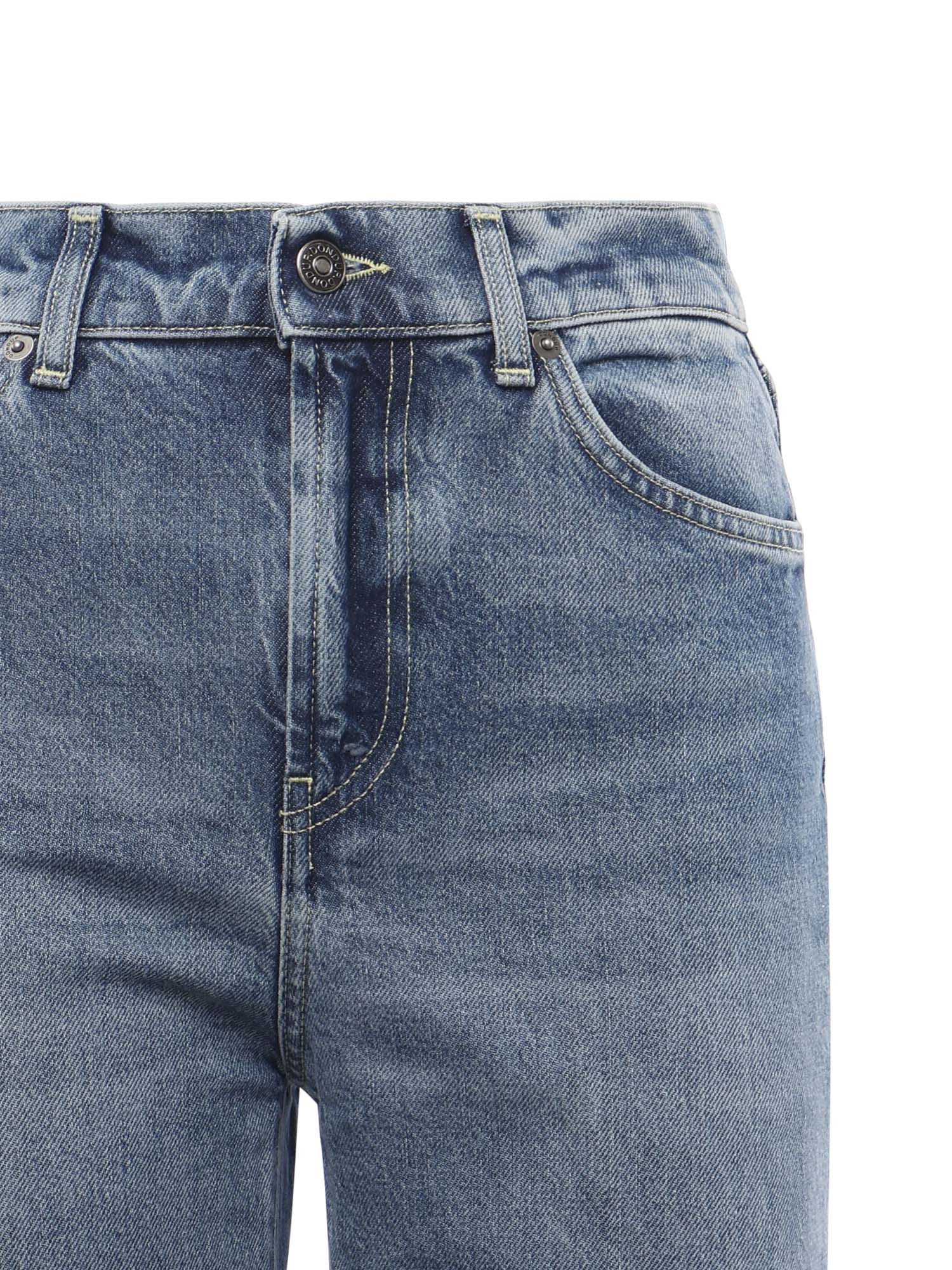 Dondup Jeans Blue Cotton Lyocell Elastane