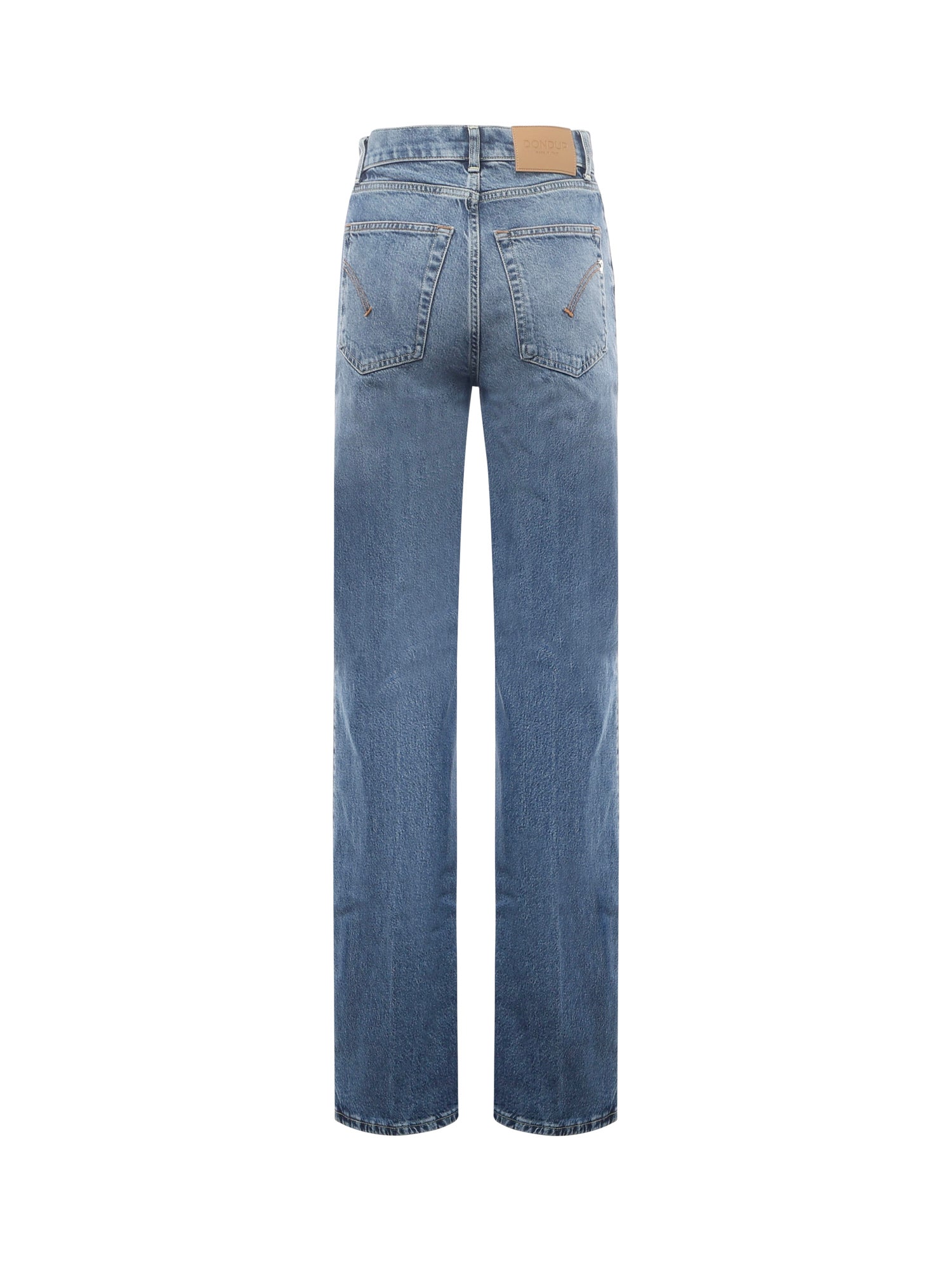 Dondup Jeans Blue Cotton Lyocell Elastane