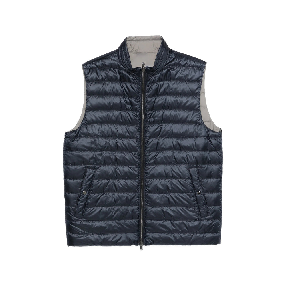 Outwear Waistcoat Herno Blue/grey Acrylic: 100. Waistcoats