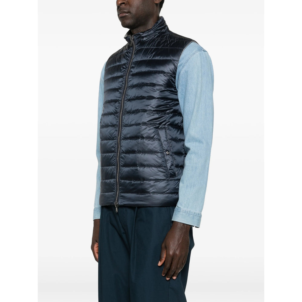 Outwear Waistcoat Herno Blue/grey Acrylic: 100. Waistcoats