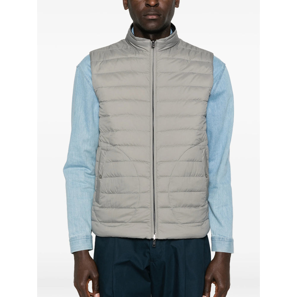 Outwear Waistcoat Herno Blue/grey Acrylic: 100. Waistcoats