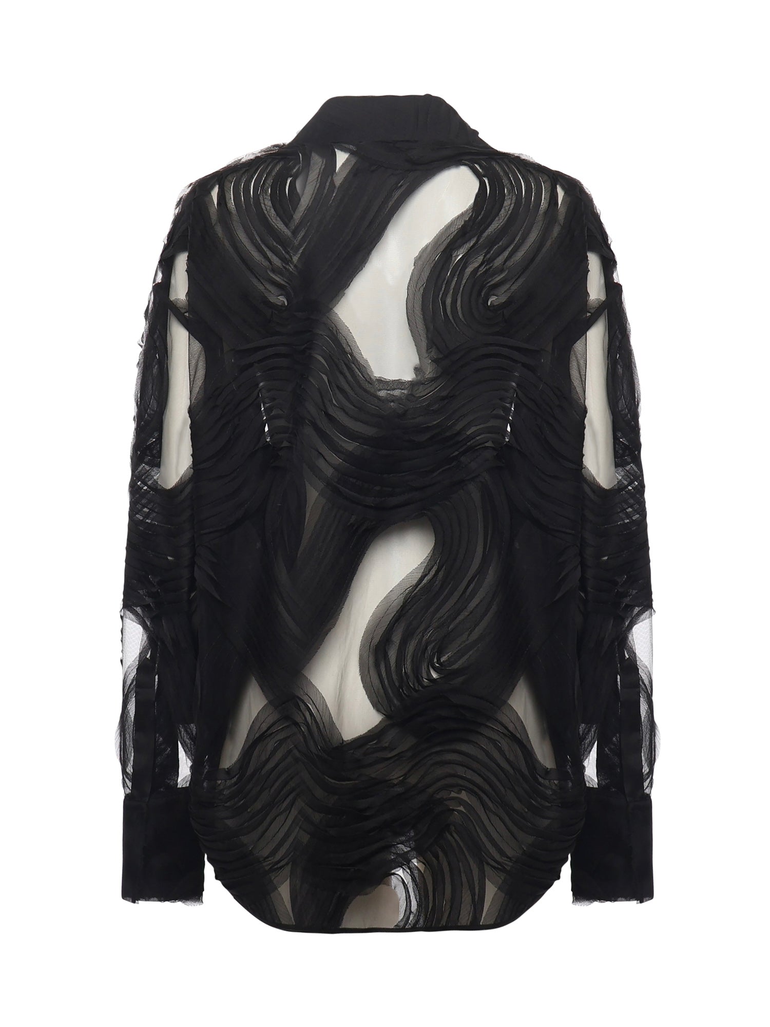 Genny Shirts Black Polyamide