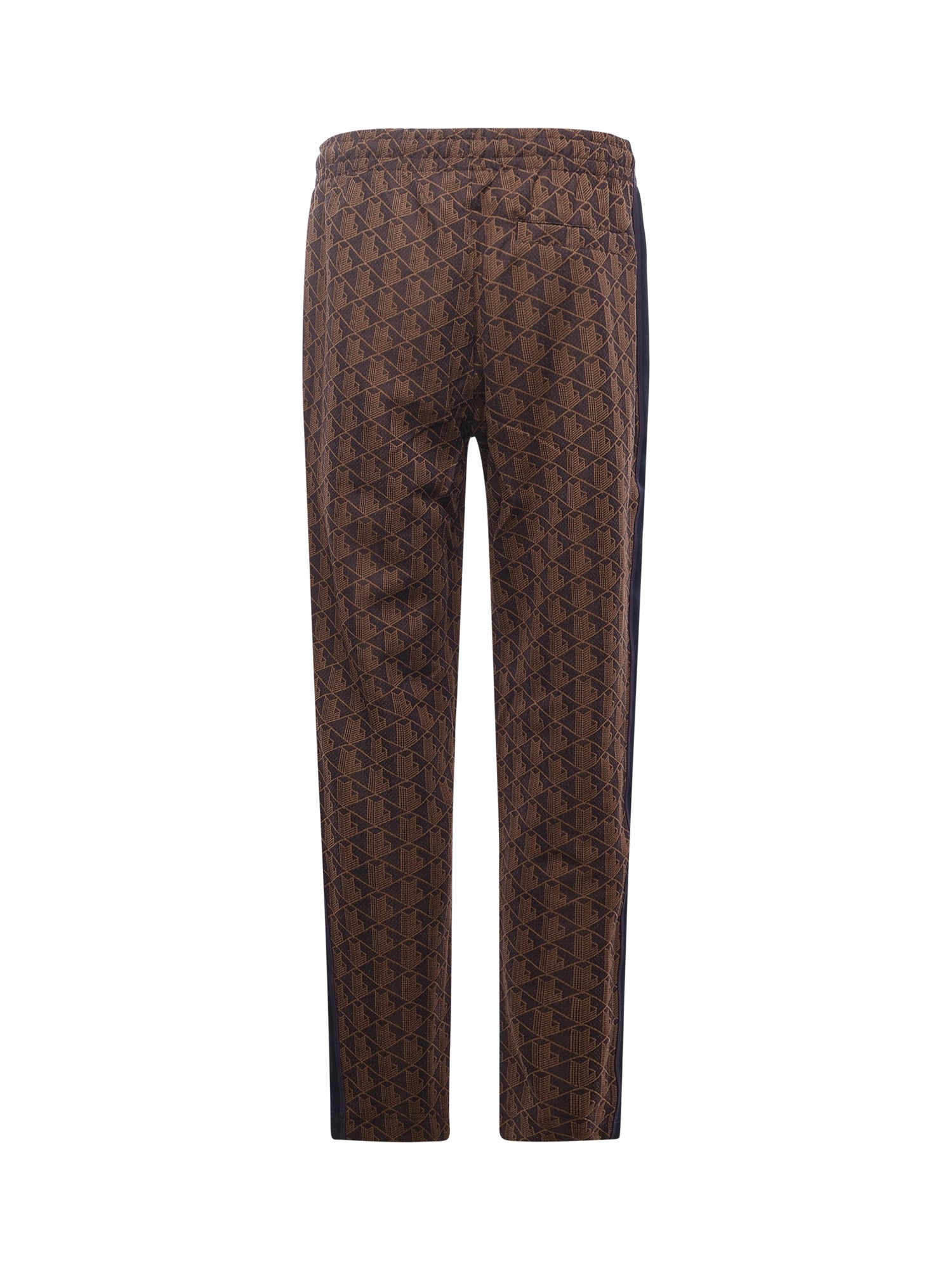 Lacoste Rtw Purple/brown Polyester Cotton Polyamide