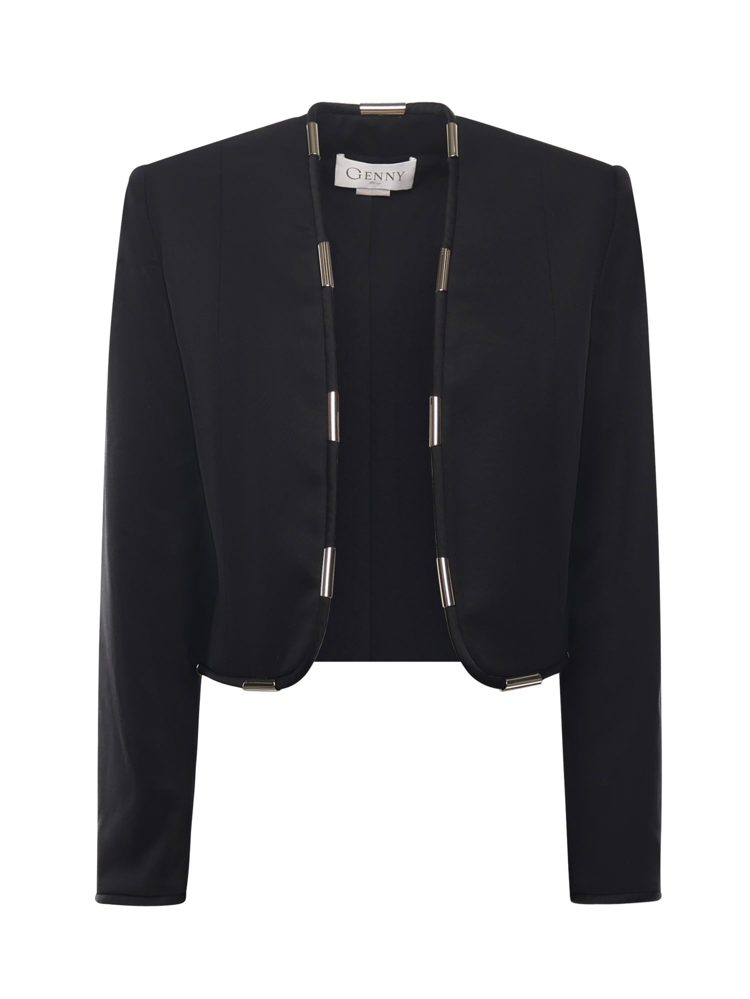 Genny Jackets Black Viscose