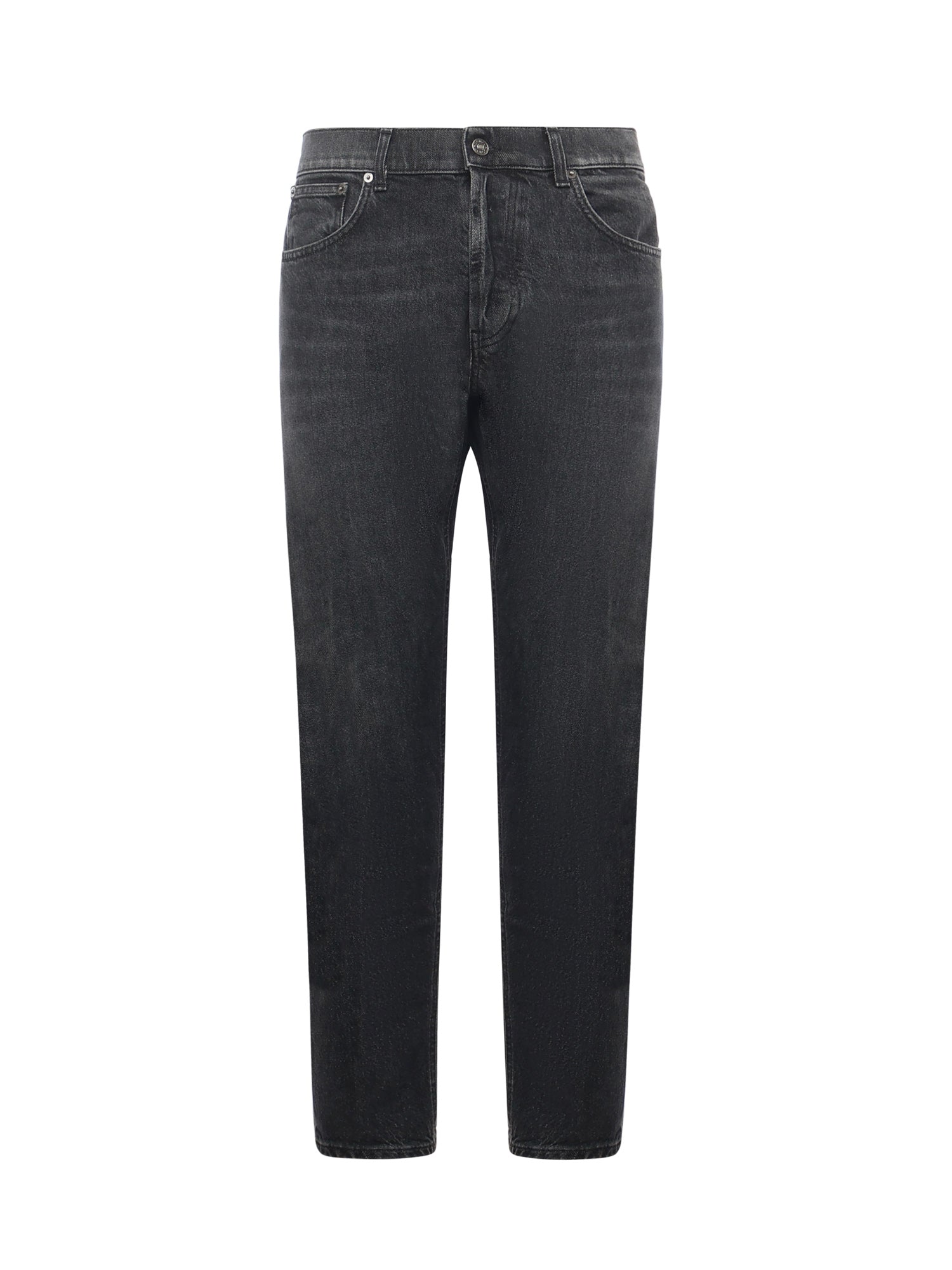 Dondup Jeans Black Cotton Lyocell Elastane