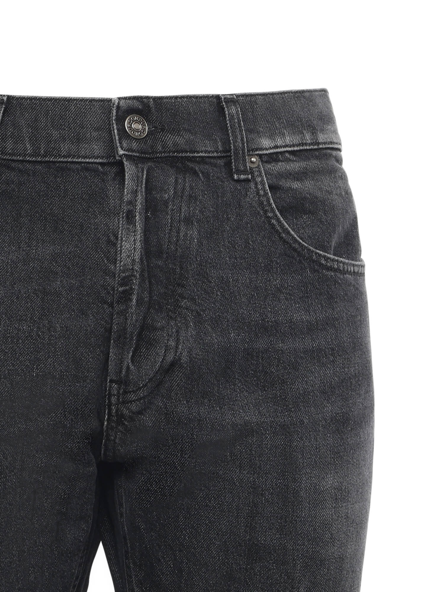 Dondup Jeans Black Cotton Lyocell Elastane