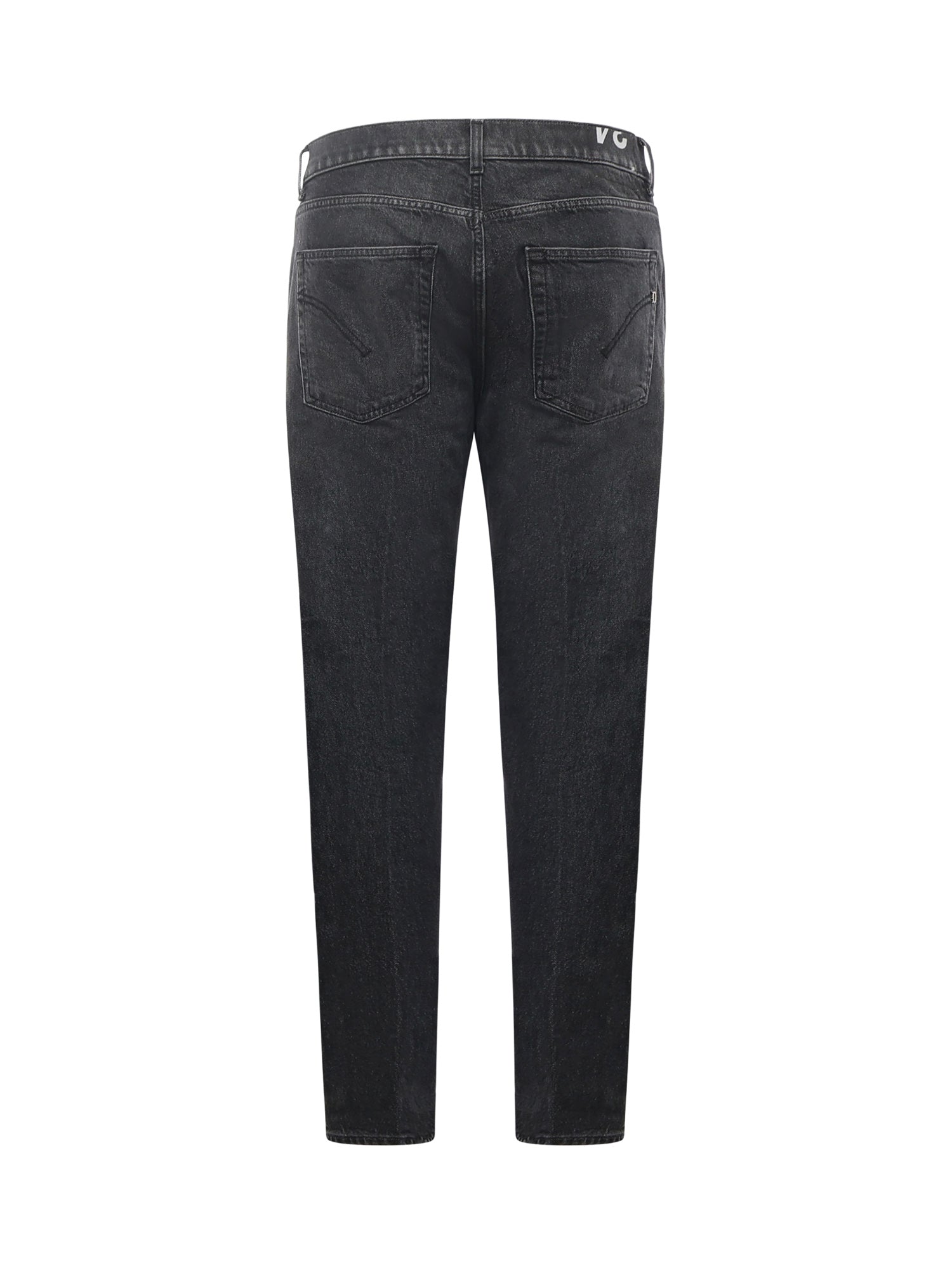 Dondup Jeans Black Cotton Lyocell Elastane