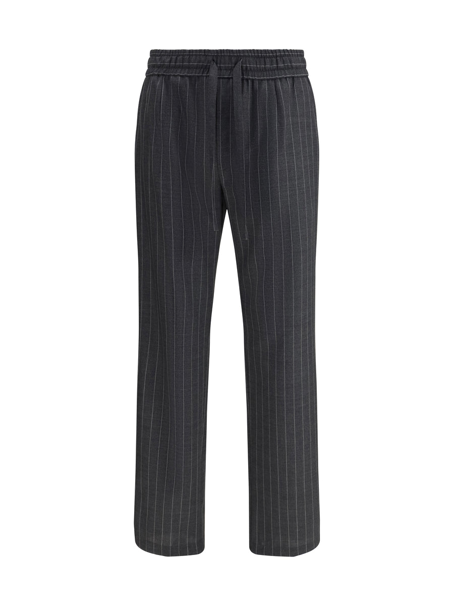 Dolce & Gabbana 100% Fleece Wool Ovis Aries trousers in gray