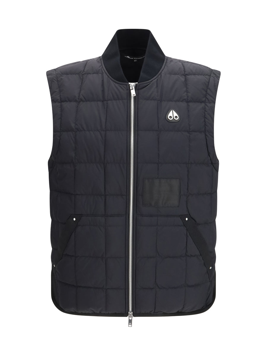 Transit Liner Vest Black Nylon Down Jackets