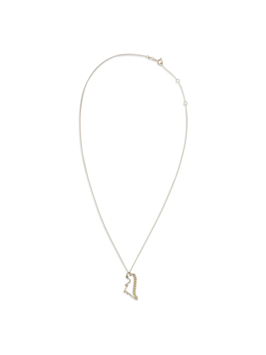 Dino Esmeralda Necklace Yellow Gold Necklaces