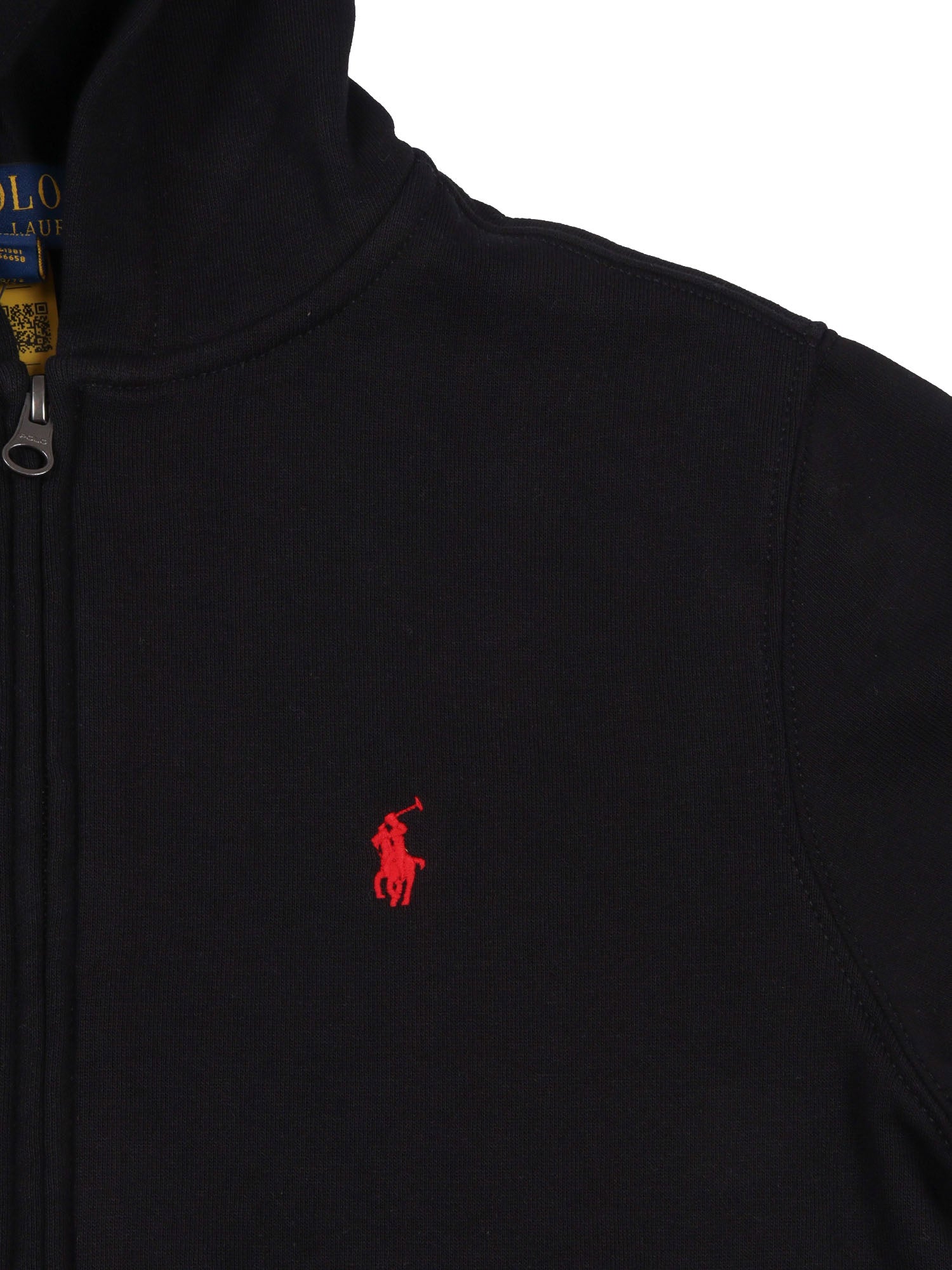 FZ HOOD-TOPS-KNIT Black Cotton Polyester Sweatshirt