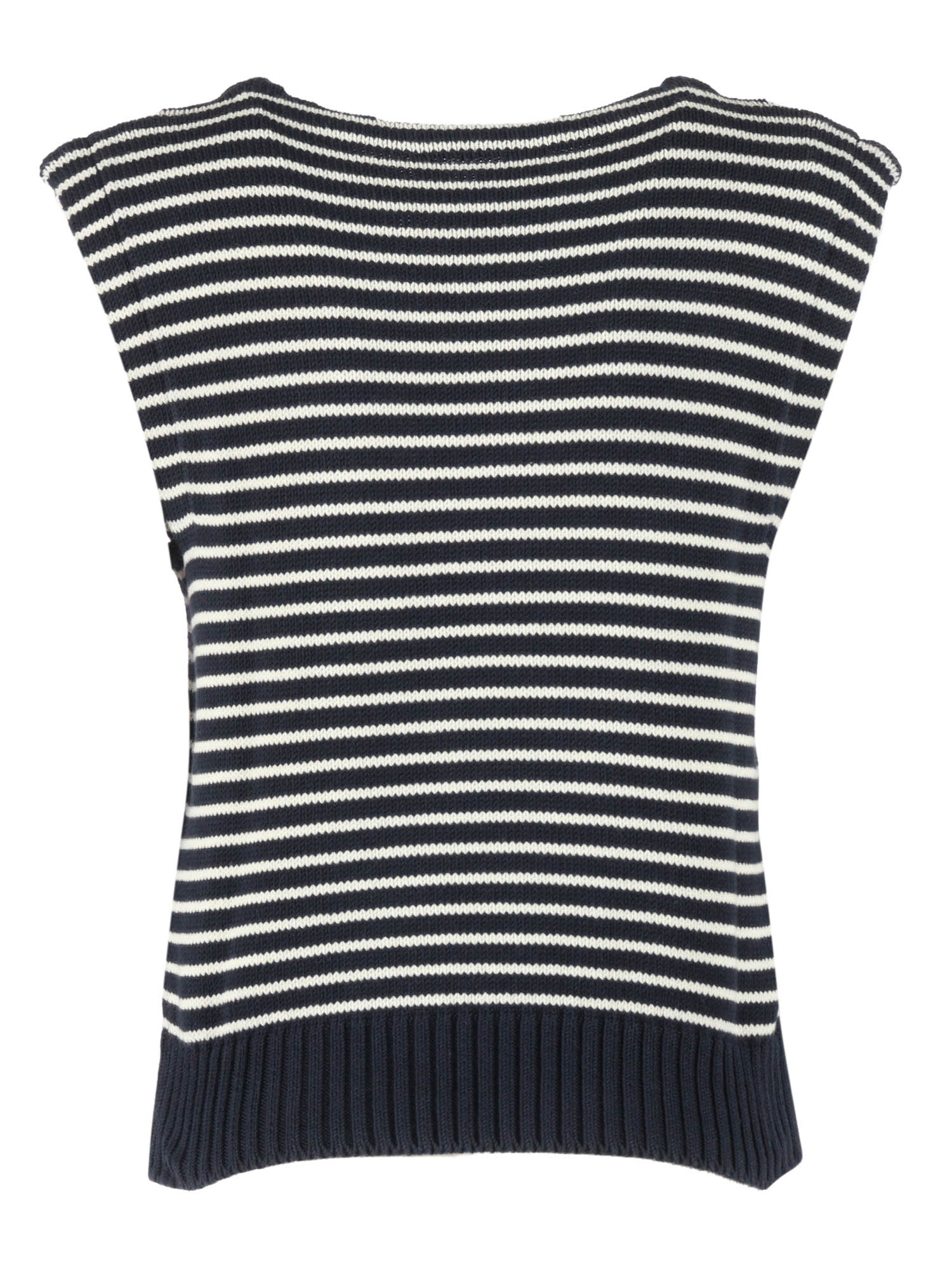 GILET Blue Cotton Polyester Vest