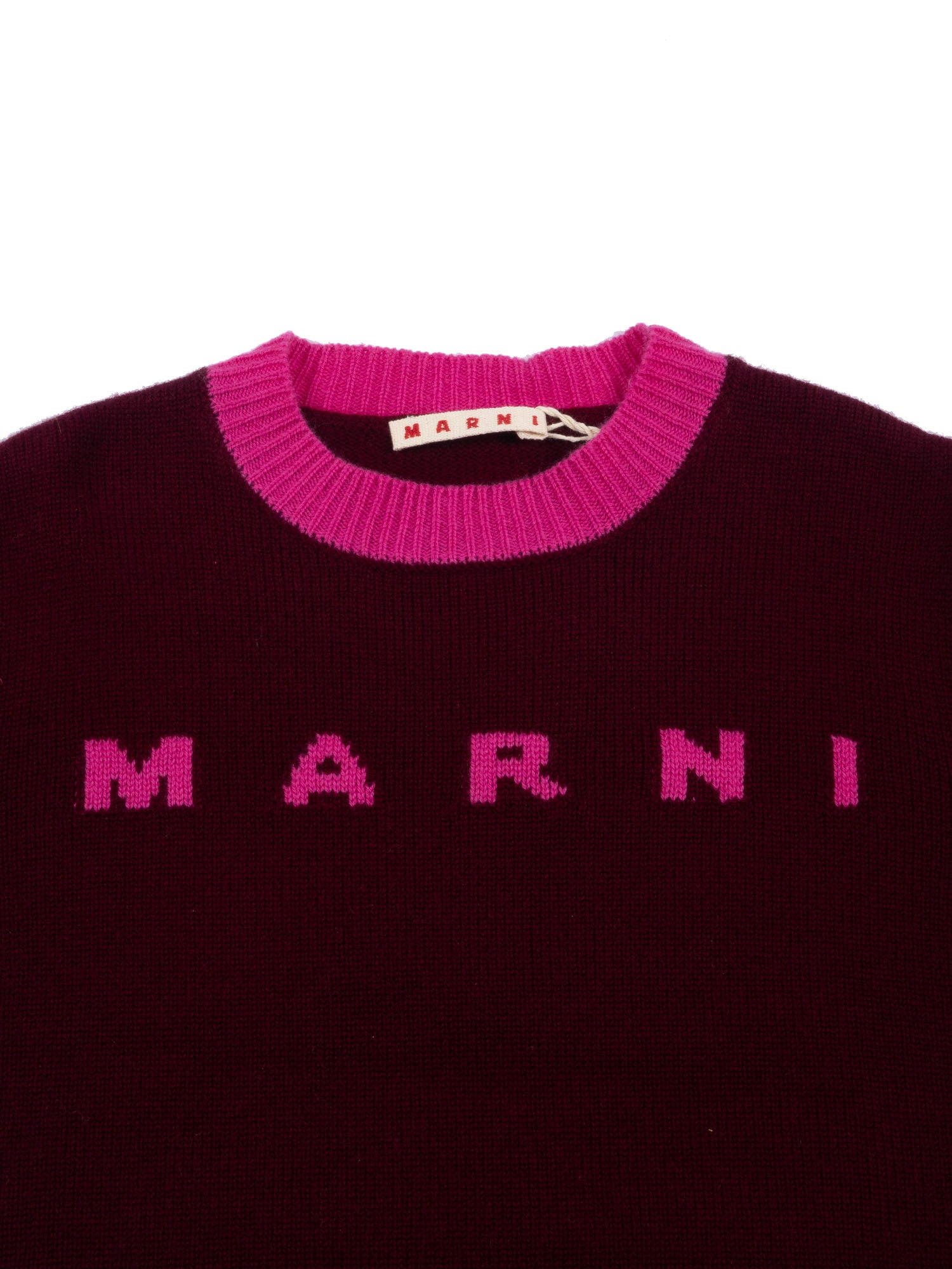 Knitwear Red Wool Cashmere Crewneck