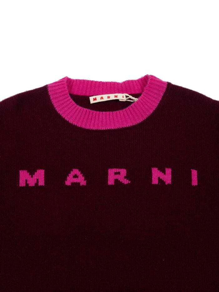 Knitwear Red Wool Cashmere Crewneck