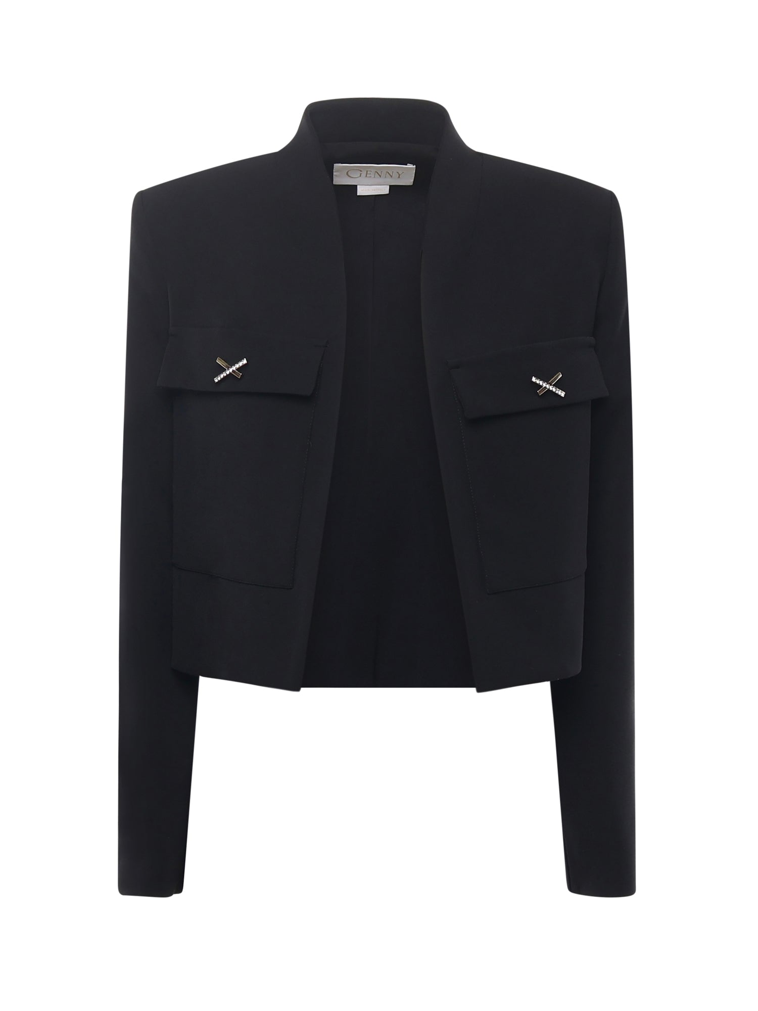 Genny Jackets Black Viscose