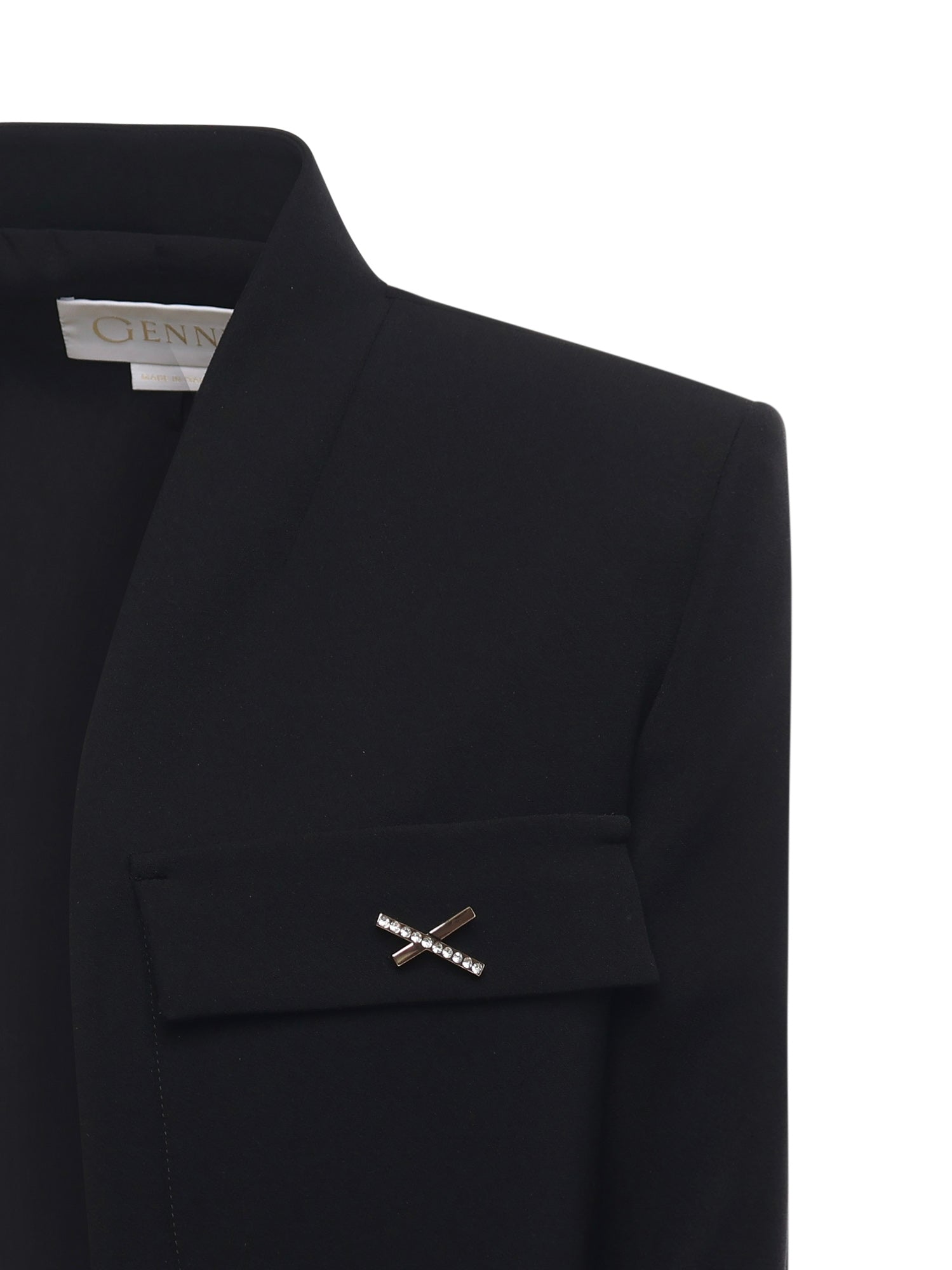 Genny Jackets Black Viscose