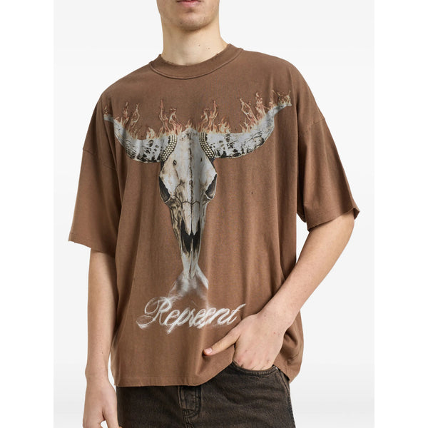 T-Shirt Brown Fabric T-shirts