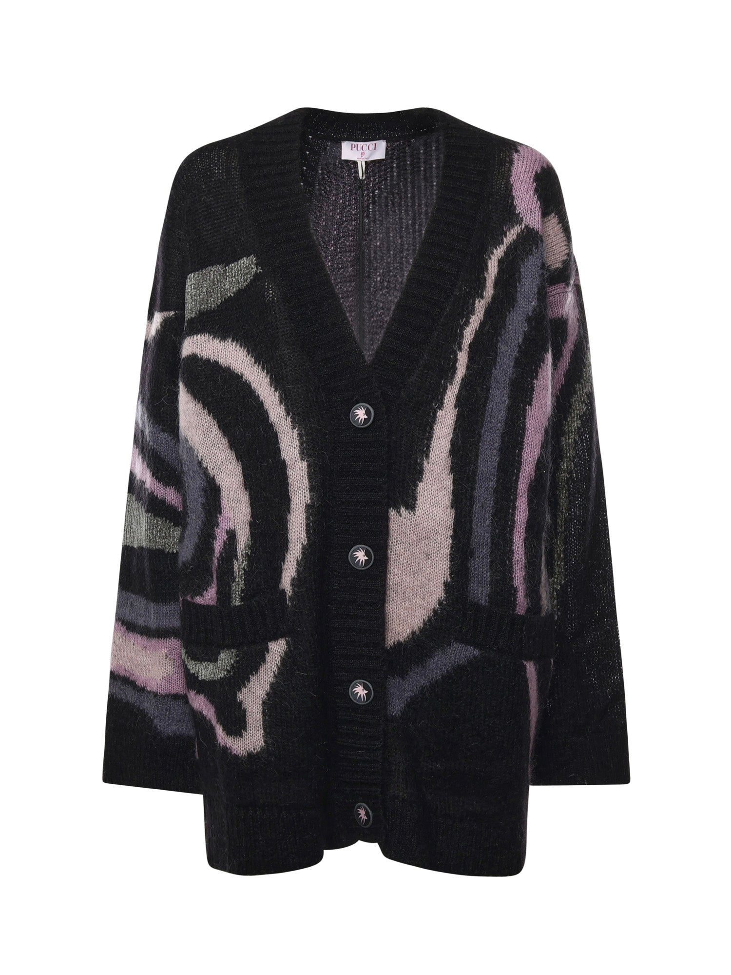Pucci Sweaters Black, Pink Mohair