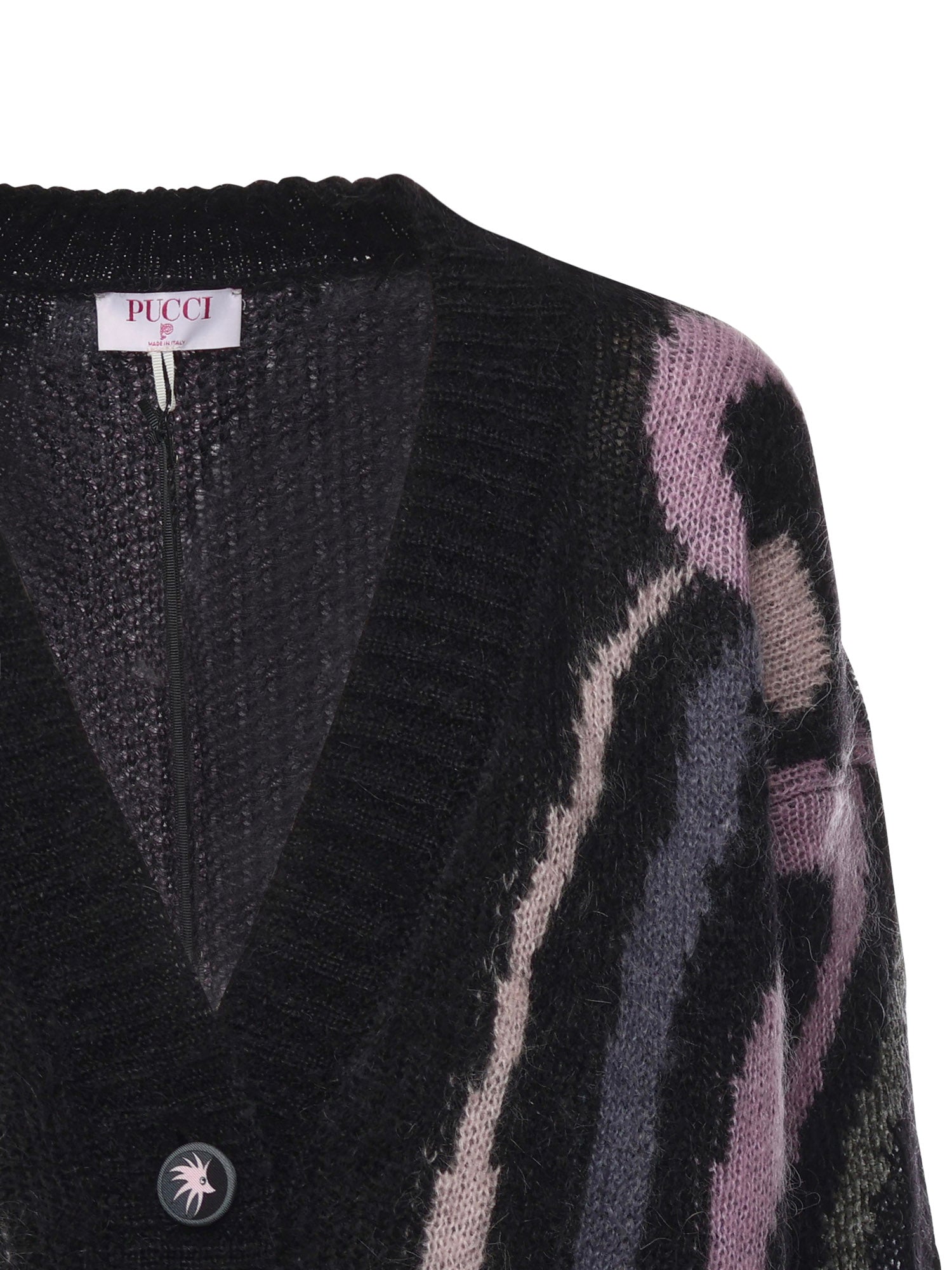 Pucci Sweaters Black, Pink Mohair