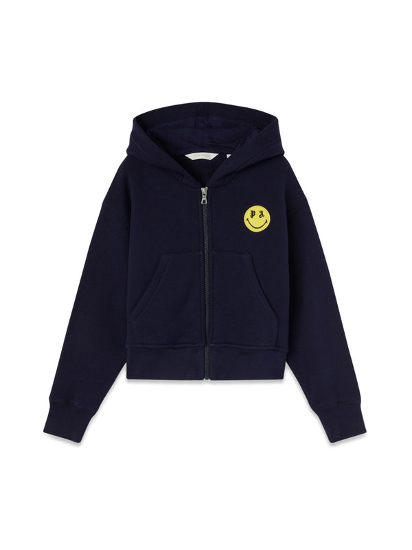 Zip Sweatshirt Blue Cotton Sweatshirts