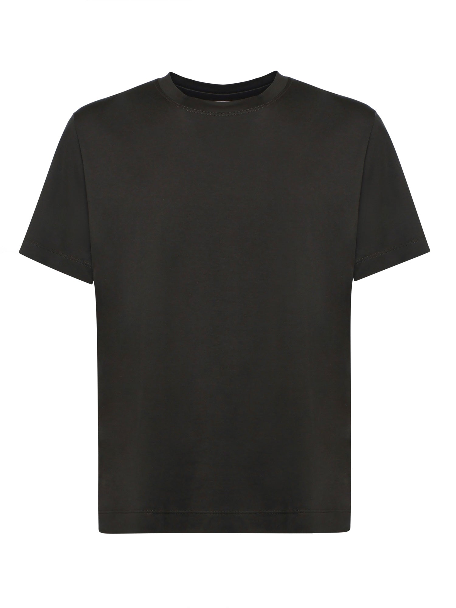 Eleventy T-shirts and Polos Black Modal Cotton