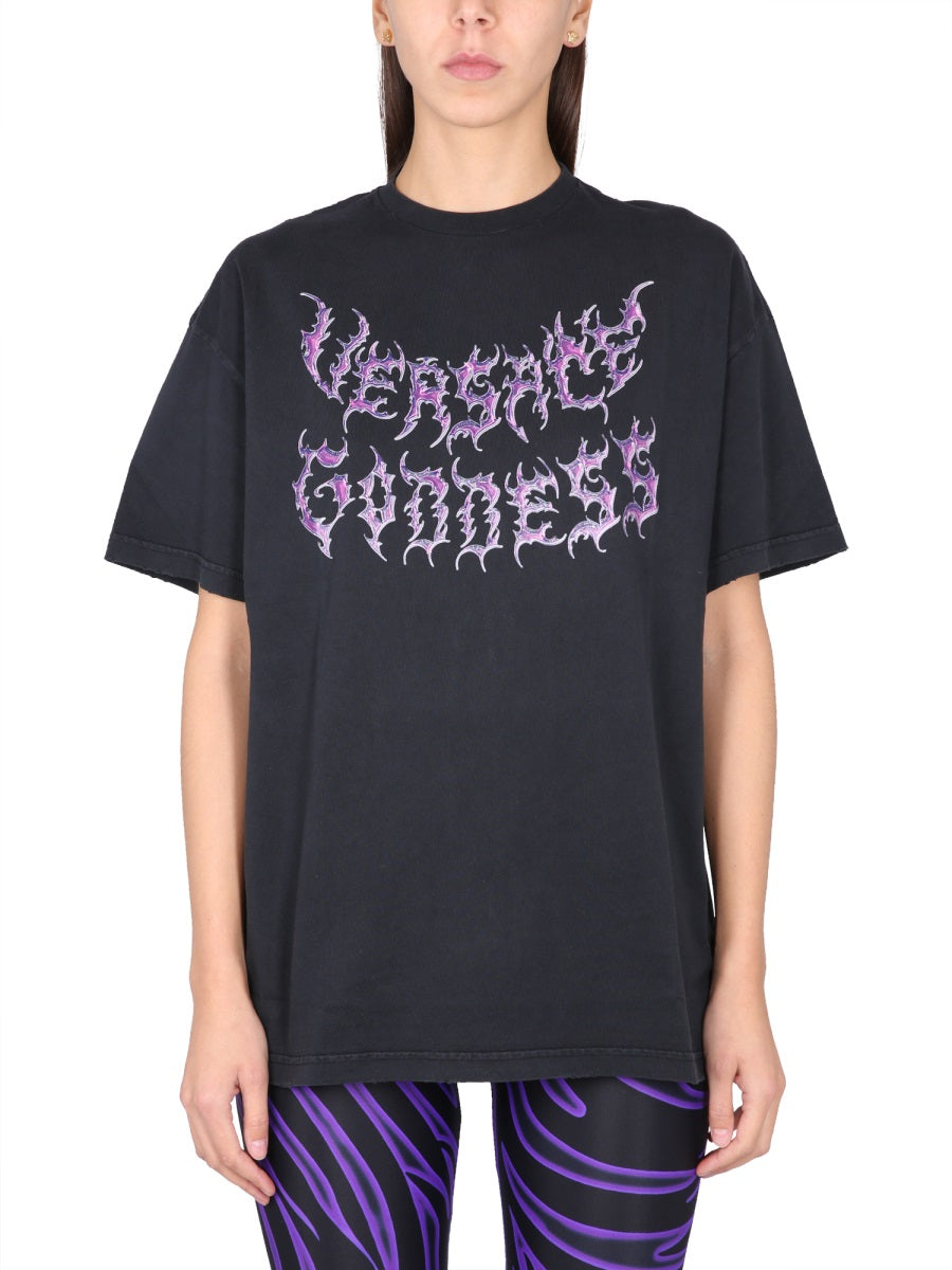 Goddess Oversized T-Shirt Black T-shirts
