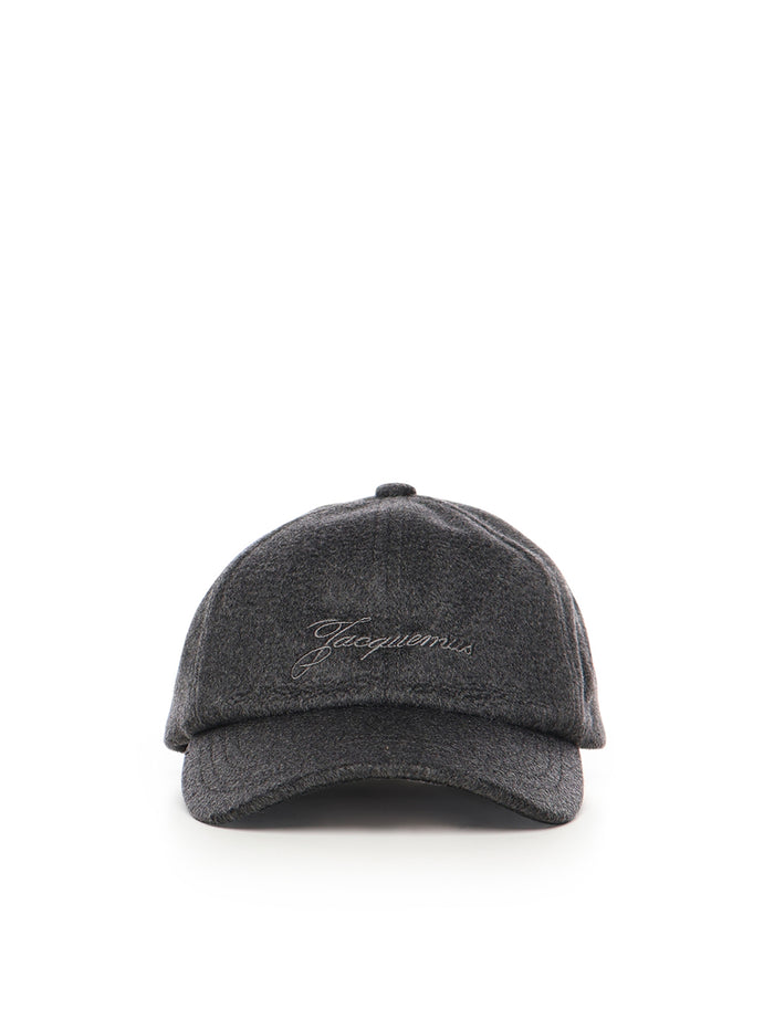 Jacquemus Hats Grey Virgin Wool
