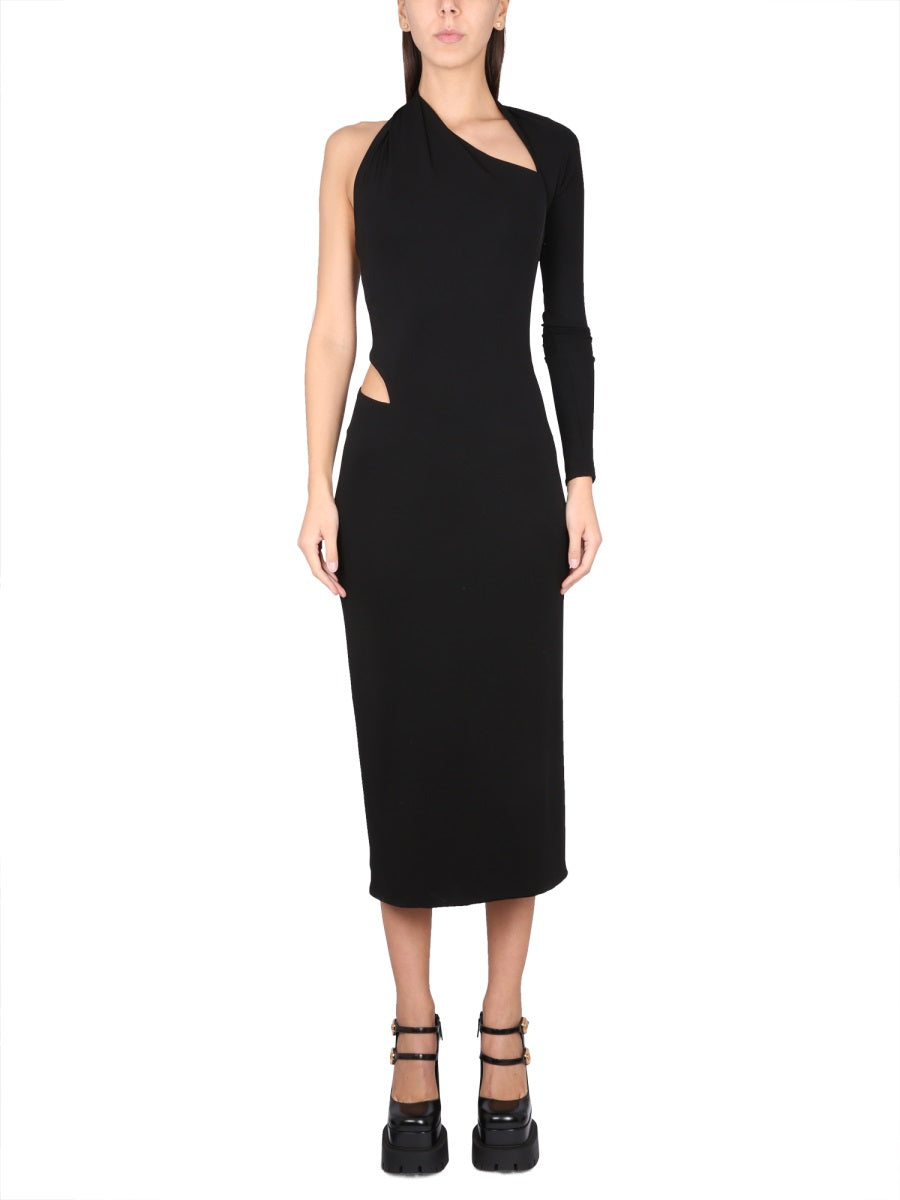 Jersey Dress Black Elastane