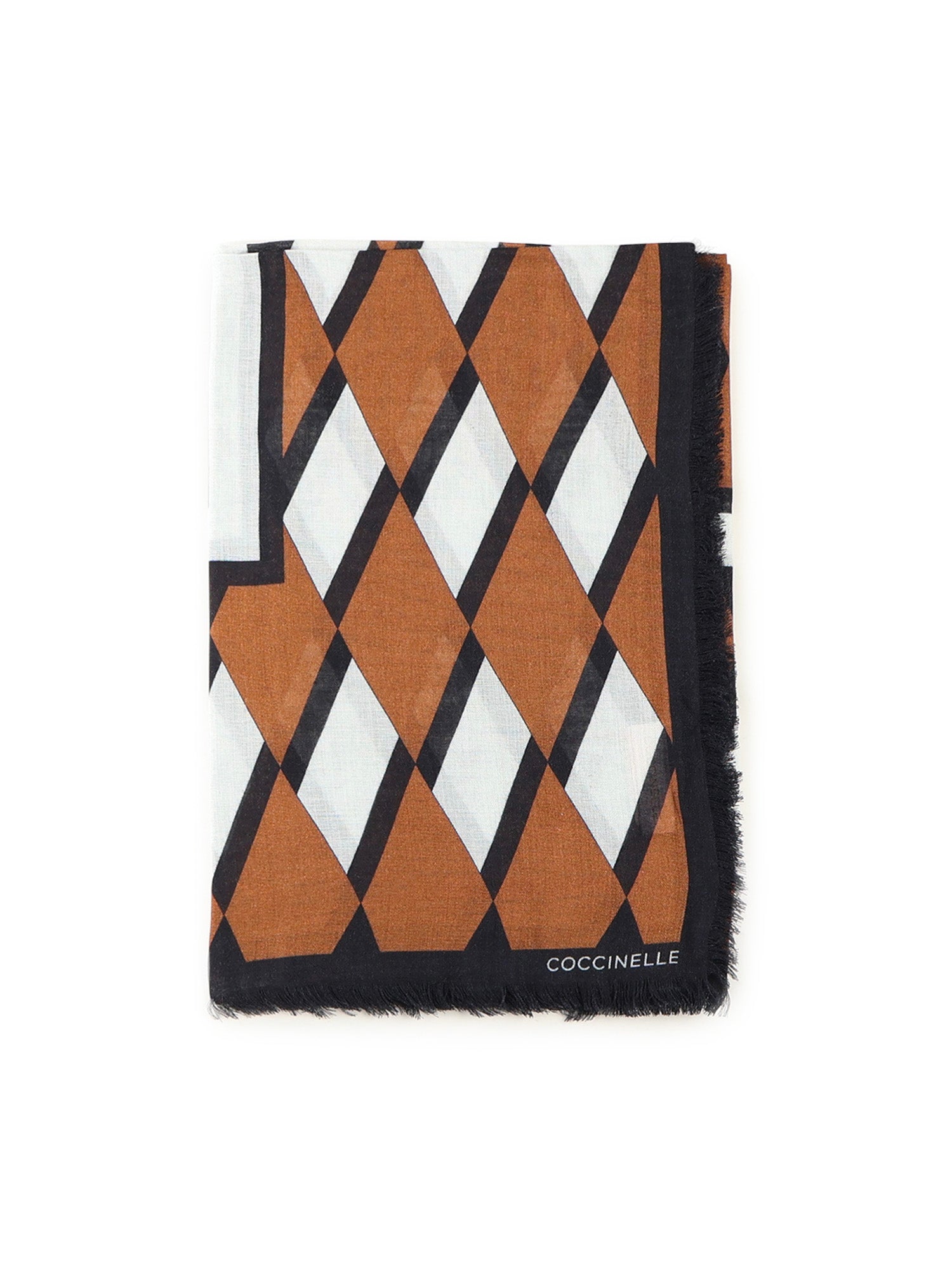 Coccinelle Scarfs Multi Cognac Viscose Wool