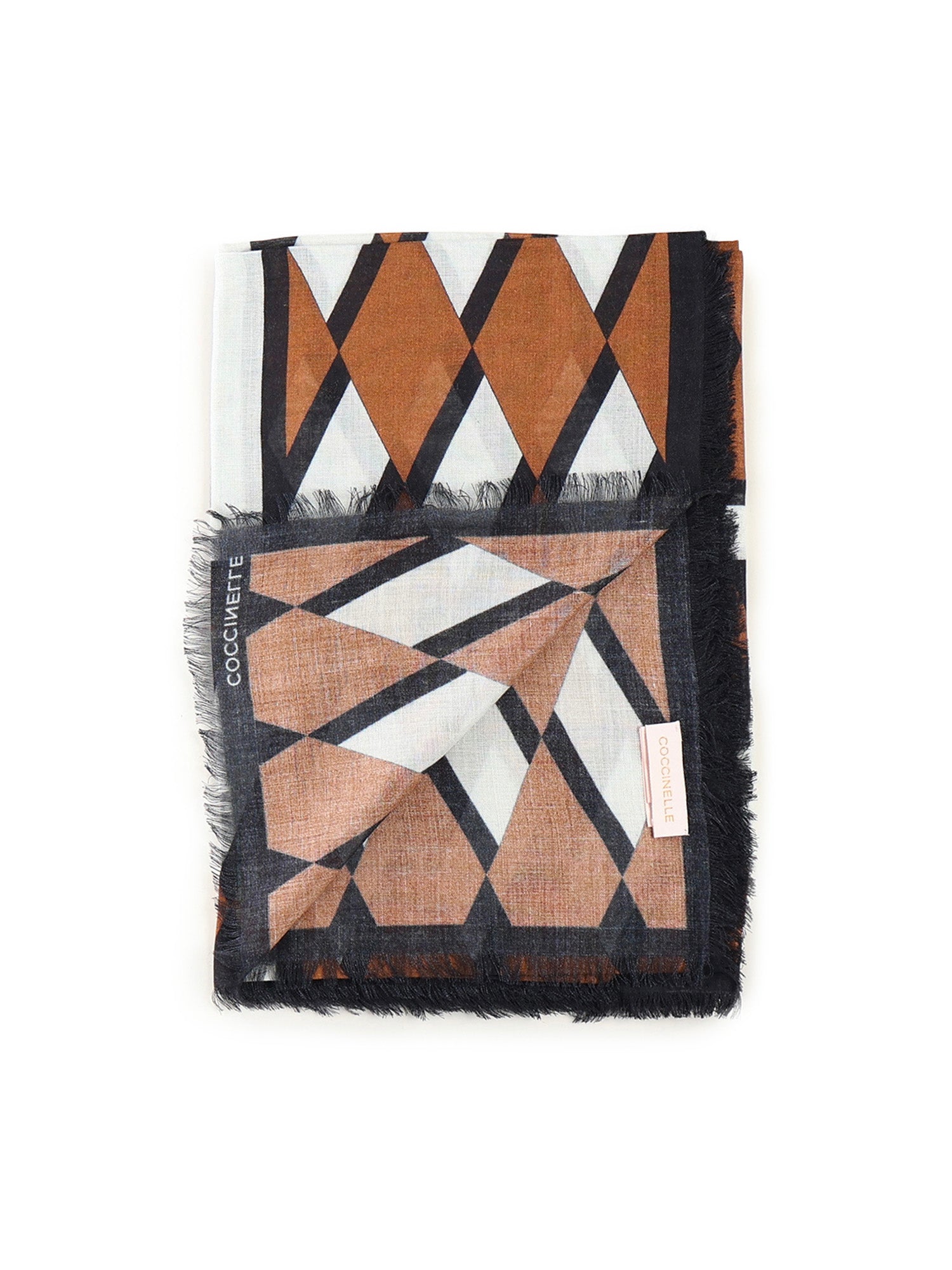 Coccinelle Scarfs Multi Cognac Viscose Wool