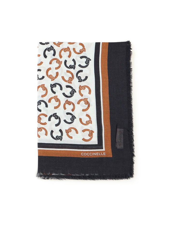 Coccinelle Scarfs Multi Black Viscose Wool