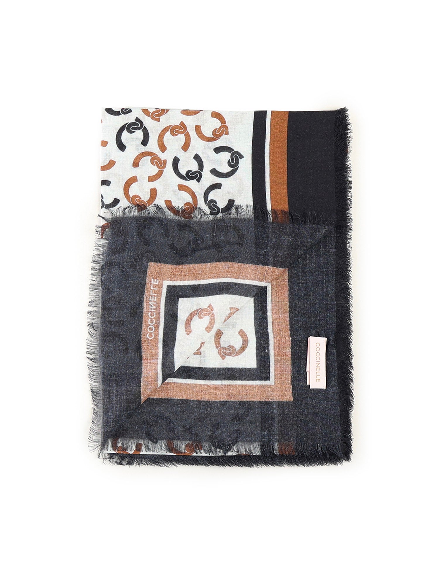Coccinelle Scarfs Multi Black Viscose Wool
