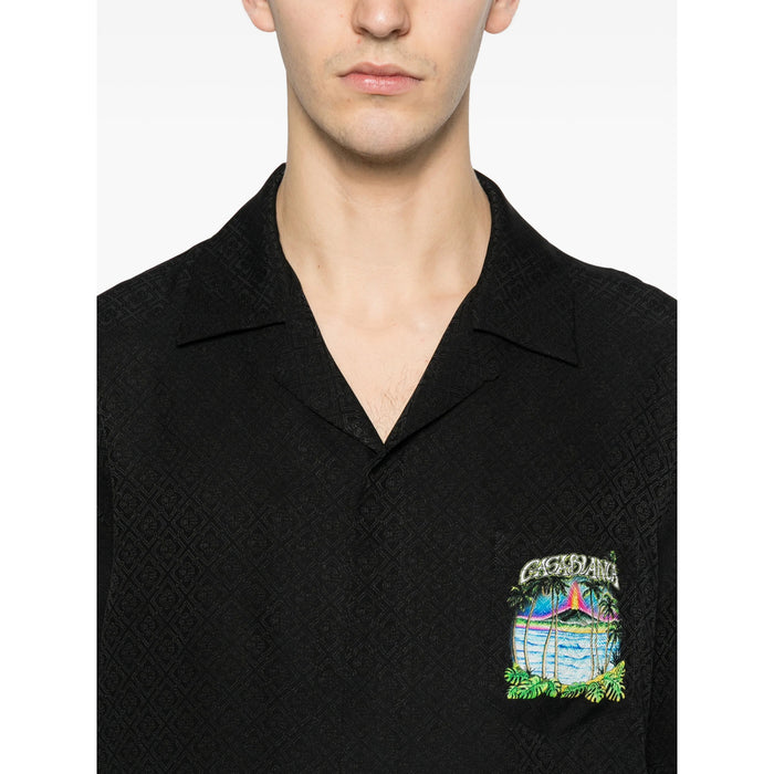 Shirt Casablanca Black Silk: 100