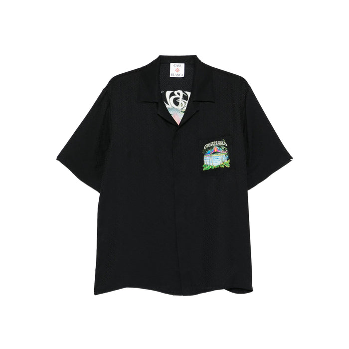 Shirt Casablanca Black Silk: 100