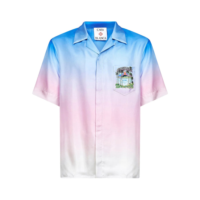 Shirt Casablanca Blue/pink Silk: 100