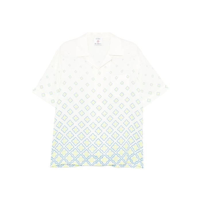 Shirt Casablanca White/blue Linen/flax: 100