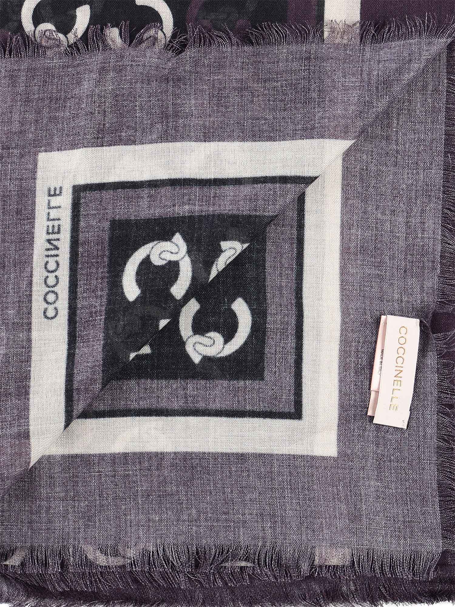 Coccinelle Scarfs Multi Prune Viscose Wool
