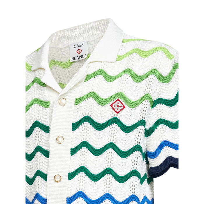 Shirt Casablanca White/green Cotton: 100